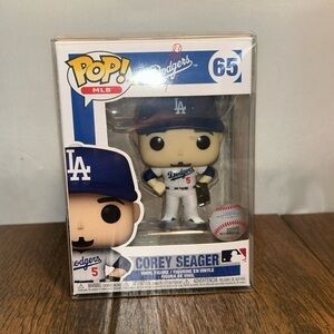 Funko POP! MLB: Los Angeles Dodgers - Corey Seager #65 W/Pop Protector 2021